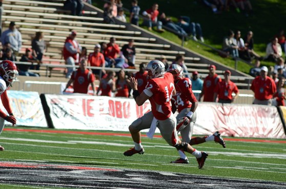 Kasey Carrier went over the 1,000 yard mark for the season