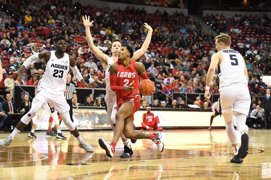 14 MAR 2019: The 2019 Mountain West Men's and Women's Basketball Championship held at the Thomas and Mack Center in Las Vegas, NV. Justin Tafoya/NCAA Photos