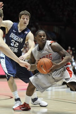 Sophomore Jamal Fenton