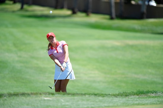 17 APR 2018: The 2018 Mountain West Women's Golf Championship is held at the Mission Hills Country Club in Rancho Mirage, CA. Jamie Schwaberow/NCAA Photos