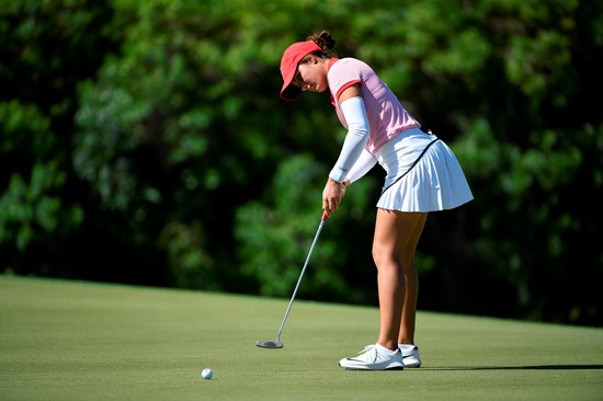 17 APR 2018: The 2018 Mountain West Women's Golf Championship is held at the Mission Hills Country Club in Rancho Mirage, CA. Jamie Schwaberow/NCAA Photos