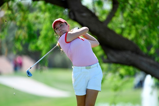 17 APR 2018: The 2018 Mountain West Women's Golf Championship is held at the Mission Hills Country Club in Rancho Mirage, CA. Jamie Schwaberow/NCAA Photos