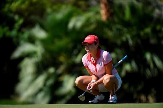 17 APR 2018: The 2018 Mountain West Women's Golf Championship is held at the Mission Hills Country Club in Rancho Mirage, CA. Jamie Schwaberow/NCAA Photos