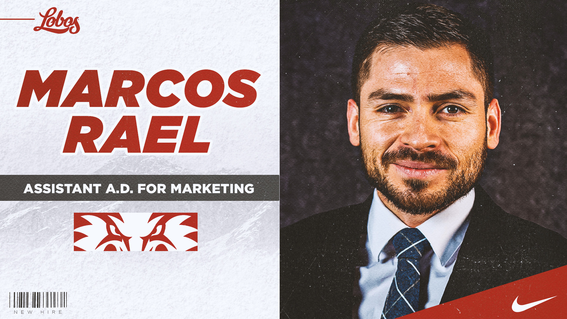Douglas Rael Marcos Rael Named Asst. A.D. for Marketing and Revenue Generation - New ...