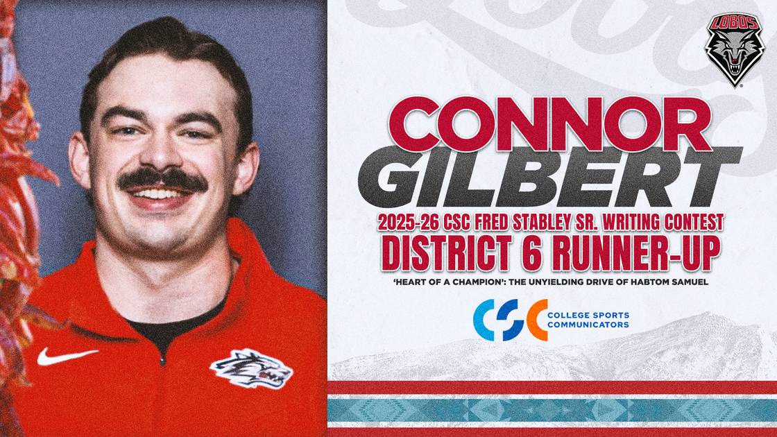 Connor Gilbert Earns CSC Fred Stabley' Jr. Writing Award for Habtom ...