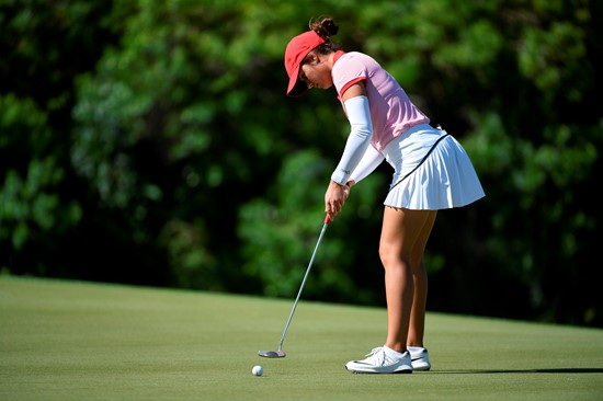17 APR 2018: The 2018 Mountain West Women's Golf Championship is held at the Mission Hills Country Club in Rancho Mirage, CA. Jamie Schwaberow/NCAA Photos