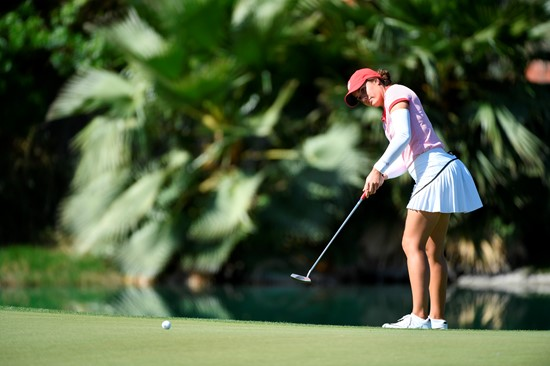 17 APR 2018: The 2018 Mountain West Women's Golf Championship is held at the Mission Hills Country Club in Rancho Mirage, CA. Jamie Schwaberow/NCAA Photos