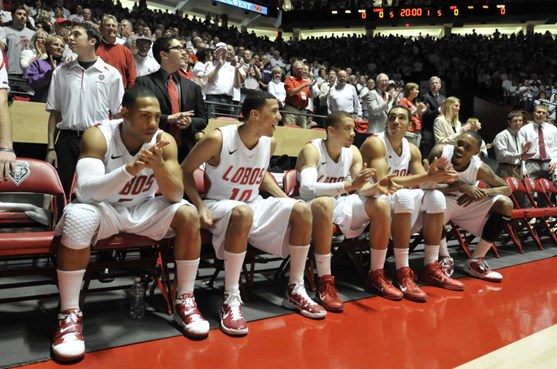 Staring Lineup Left To Right: Dairese Gary, Kendall Williams, Philip McDonald, Drew Gordon and A.J. Hardeman