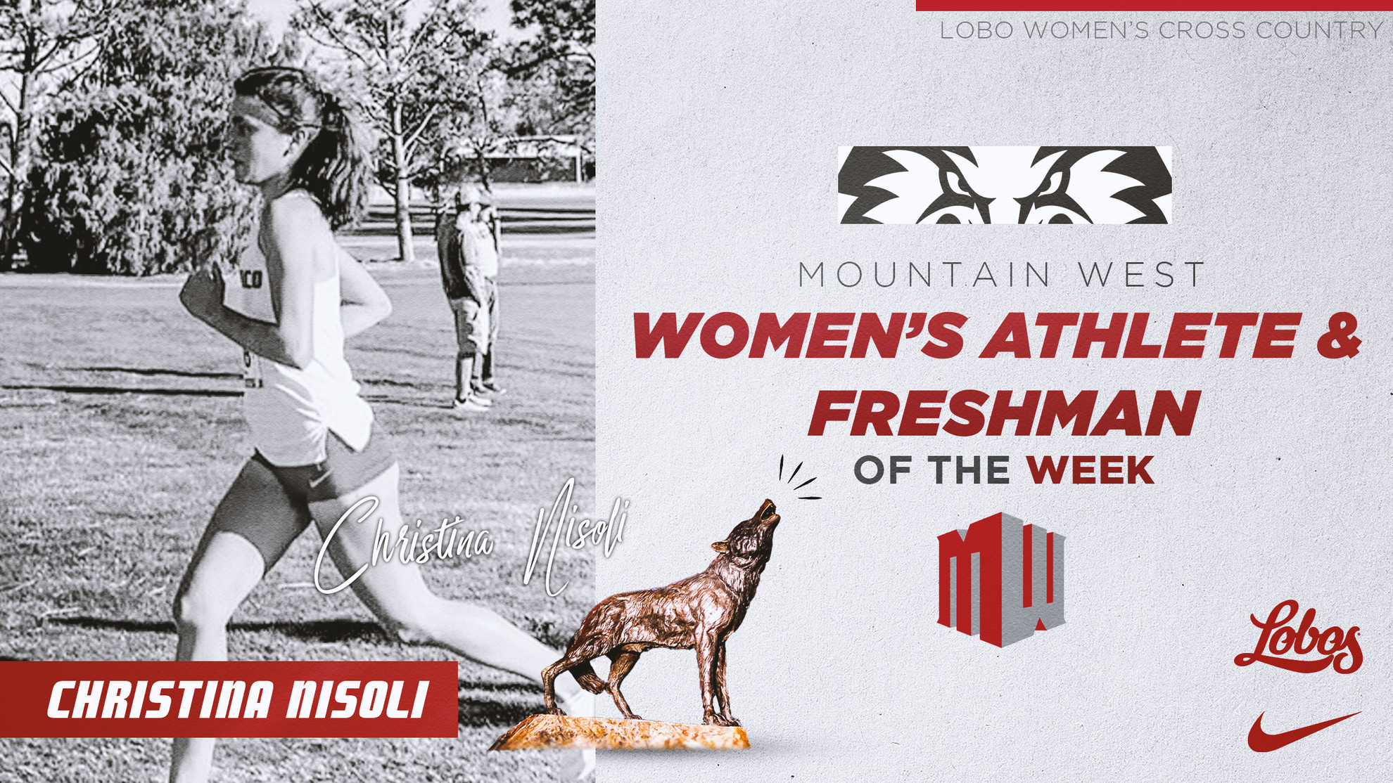 Christina Nisoli named MW Athlete and Freshman of the Week - New
