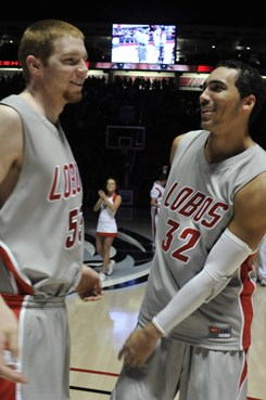 Freshman Alex Kirk and Junior Drew Gordon