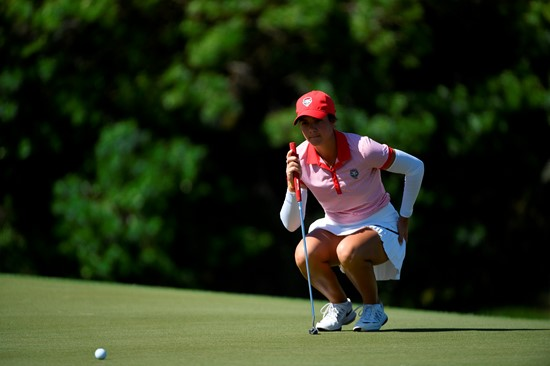 17 APR 2018: The 2018 Mountain West Women's Golf Championship is held at the Mission Hills Country Club in Rancho Mirage, CA. Jamie Schwaberow/NCAA Photos
