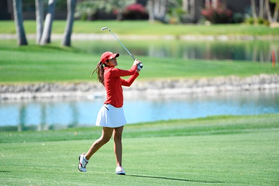 17 APR 2018: The 2018 Mountain West Women's Golf Championship is held at the Mission Hills Country Club in Rancho Mirage, CA. Jamie Schwaberow/NCAA Photos