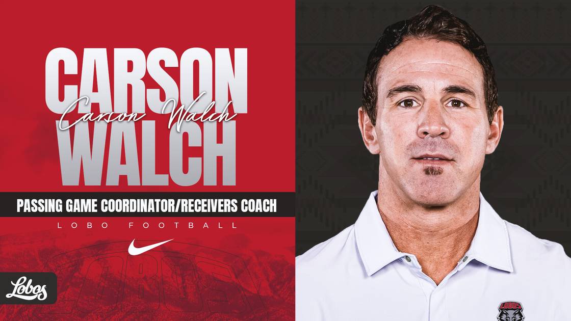 Carson Walch Named Passing Game Coordiantor/Receivers Coach - New