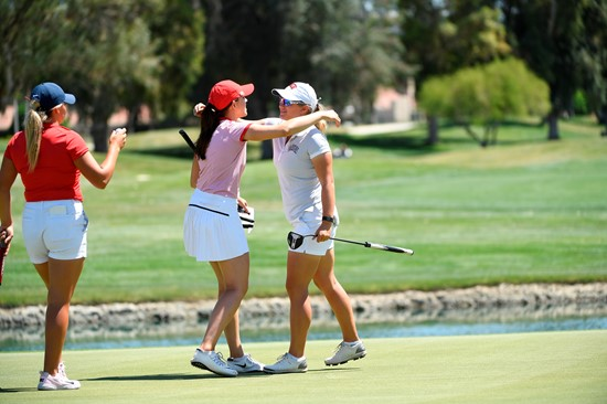 17 APR 2018: The 2018 Mountain West Women's Golf Championship is held at the Mission Hills Country Club in Rancho Mirage, CA. Jamie Schwaberow/NCAA Photos
