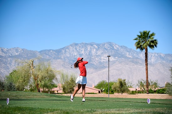 17 APR 2018: The 2018 Mountain West Women's Golf Championship is held at the Mission Hills Country Club in Rancho Mirage, CA. Jamie Schwaberow/NCAA Photos