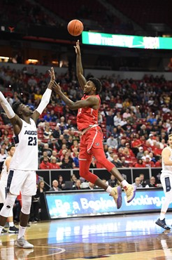 14 MAR 2019: The 2019 Mountain West Men's and Women's Basketball Championship held at the Thomas and Mack Center in Las Vegas, NV. Justin Tafoya/NCAA Photos