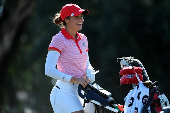 17 APR 2018: The 2018 Mountain West Women's Golf Championship is held at the Mission Hills Country Club in Rancho Mirage, CA. Jamie Schwaberow/NCAA Photos