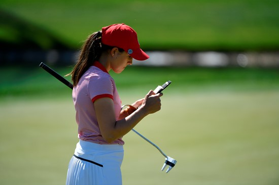 17 APR 2018: The 2018 Mountain West Women's Golf Championship is held at the Mission Hills Country Club in Rancho Mirage, CA. Jamie Schwaberow/NCAA Photos