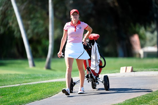 17 APR 2018: The 2018 Mountain West Women's Golf Championship is held at the Mission Hills Country Club in Rancho Mirage, CA. Jamie Schwaberow/NCAA Photos