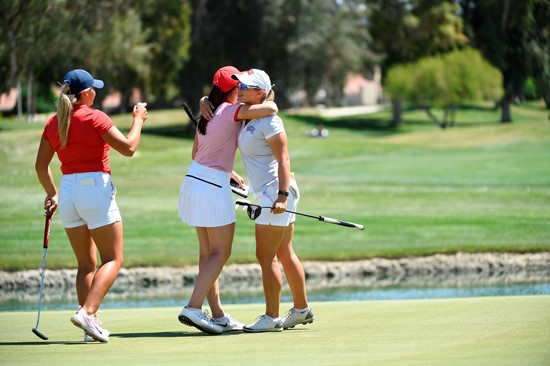 17 APR 2018: The 2018 Mountain West Women's Golf Championship is held at the Mission Hills Country Club in Rancho Mirage, CA. Jamie Schwaberow/NCAA Photos