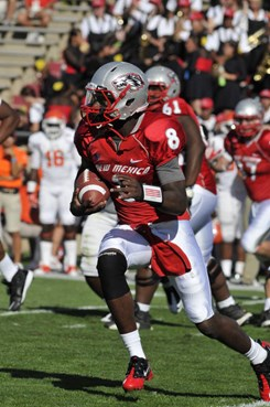 Quarterback Tarean Austin keeps the ball